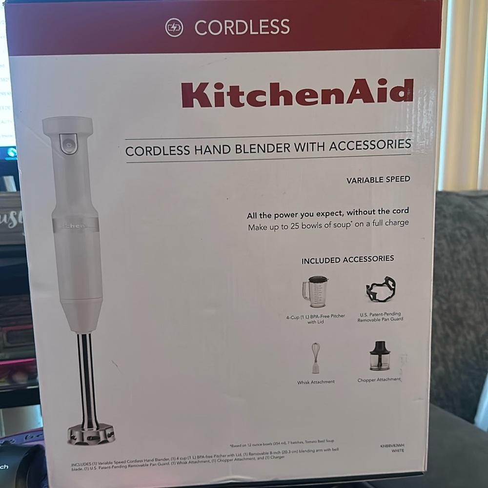 Kitchenaid cordless hand blender new in box